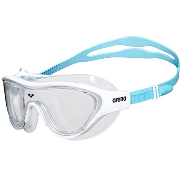 arena The One Mask Junior Anti-Fog Swimming Goggles for Children, Swimming Mask with Large Mirrored Lenses, UV Protection, Self-Adjusting Nose Bridge, Orbit-Proof Gaskets on Sale